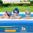 Inflatable Swimming Pool 1.8m Three Layer Blue Door Standard Set 15034 - TUZZUT Qatar Online Shopping
