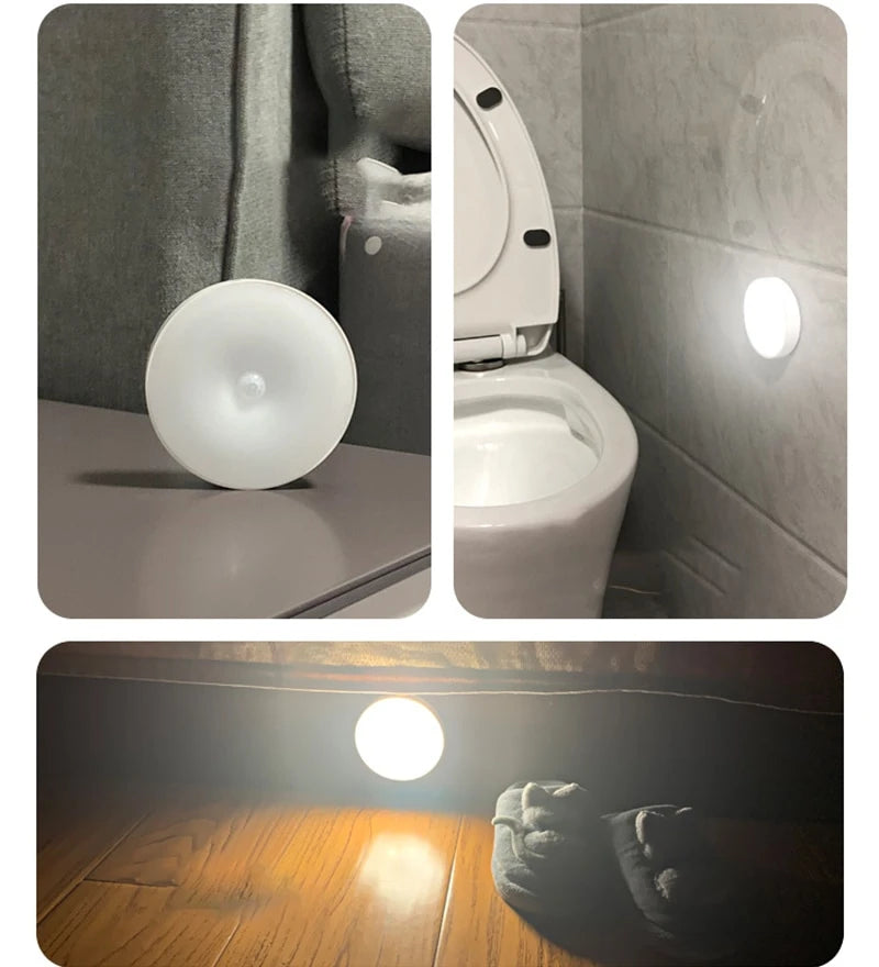 Intelligent Human Induction LED Night Lamp USB Charging Emergency Automatic Lighting Bedside Cabinet Home Wardrobe Light S4018661 - Tuzzut.com Qatar Online Shopping