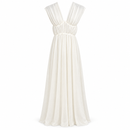 Women’s Ivory Sleeveless V-Neck Maxi Dress YD126