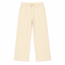 Women’s Cream Drawstring Straight-Leg Trousers NS102