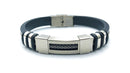 Steel Rubber Mesh Bracelet S21