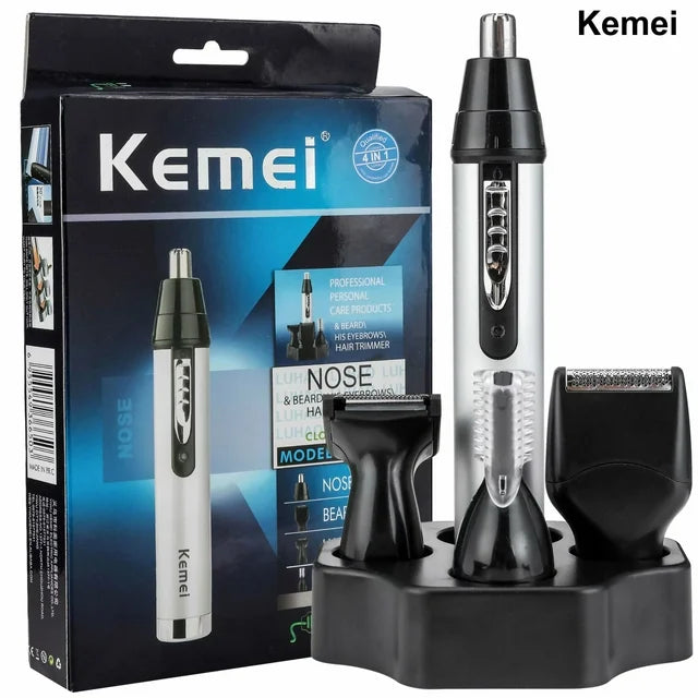 Kemei Ear and Nose Hair Trimmer Professional USB Rechargeable