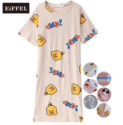 Korean Sleepwear Short Sleeve Nightdress Women′ S Dresses 1544091 Korean Sleepwear Short Sleeve Nightdress Women′ S Dresses 1544091