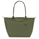 Long Handle Le Pliage Tote Bag Women's Handbag in Canvas (Large) Forest L1899619P66 - TUZZUT Qatar Online Shopping