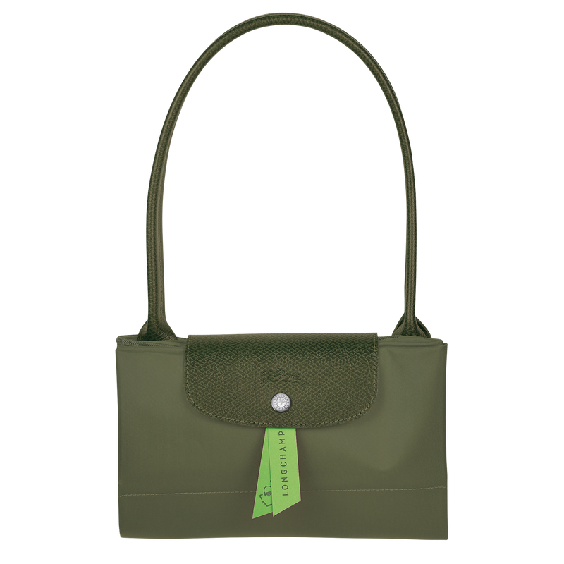 Long Handle Le Pliage Tote Bag Women's Handbag in Canvas (Large) Forest L1899619P66 - TUZZUT Qatar Online Shopping