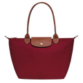 Long Handle Le Pliage Tote Bag Women's Handbag in Canvas Red L1899619C87 - TUZZUT Qatar Online Shopping