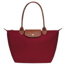 Long Handle Le Pliage Tote Bag Women's Handbag in Canvas Red L1899619C87 - TUZZUT Qatar Online Shopping
