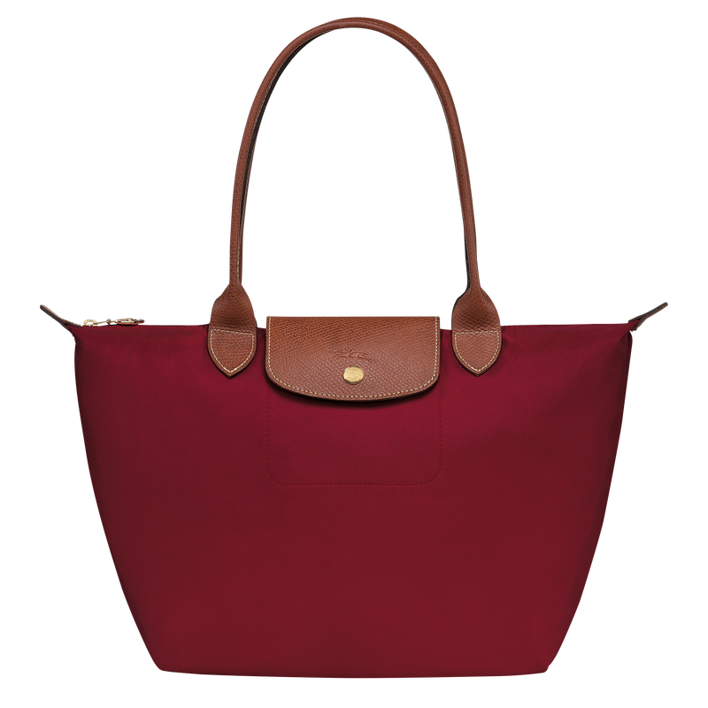 Long Handle Le Pliage Tote Bag Women's Handbag in Canvas Red L1899619C87 - TUZZUT Qatar Online Shopping