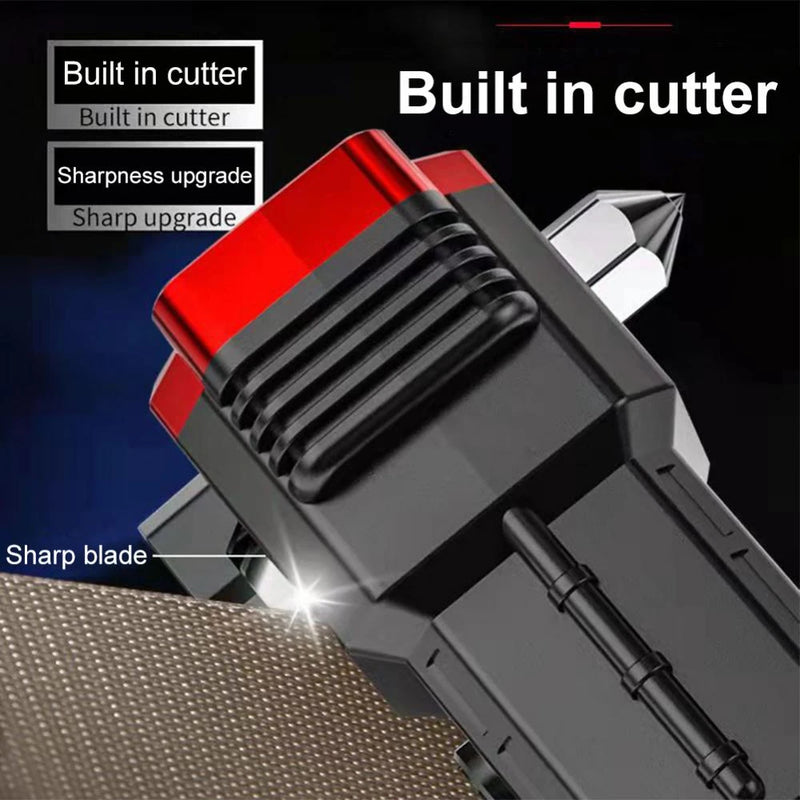 LED with Side Light COB Safety Hammer Lifesaving USB Charging with Magnet Multifunctional Strong Light car Flashlight X2152370 - Tuzzut.com Qatar Online Shopping