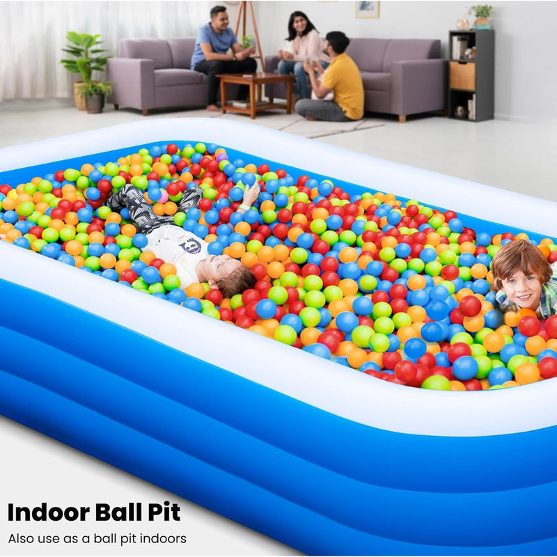 Inflatable Swimming Pool 1.8m Three Layer Blue Door Standard Set 15034 - TUZZUT Qatar Online Shopping