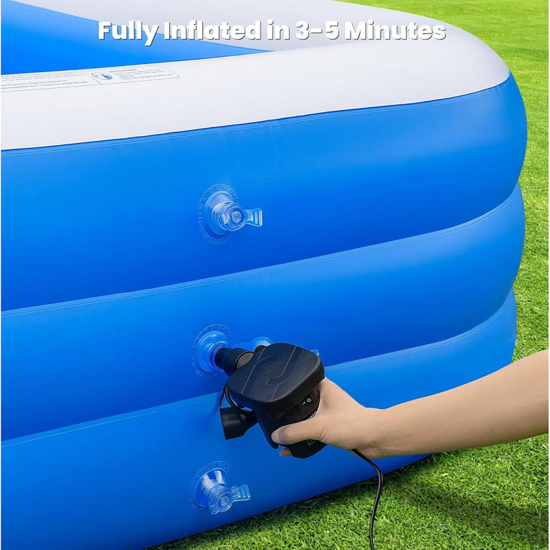 Inflatable Swimming Pool 1.8m Three Layer Blue Door Standard Set 15034 - TUZZUT Qatar Online Shopping