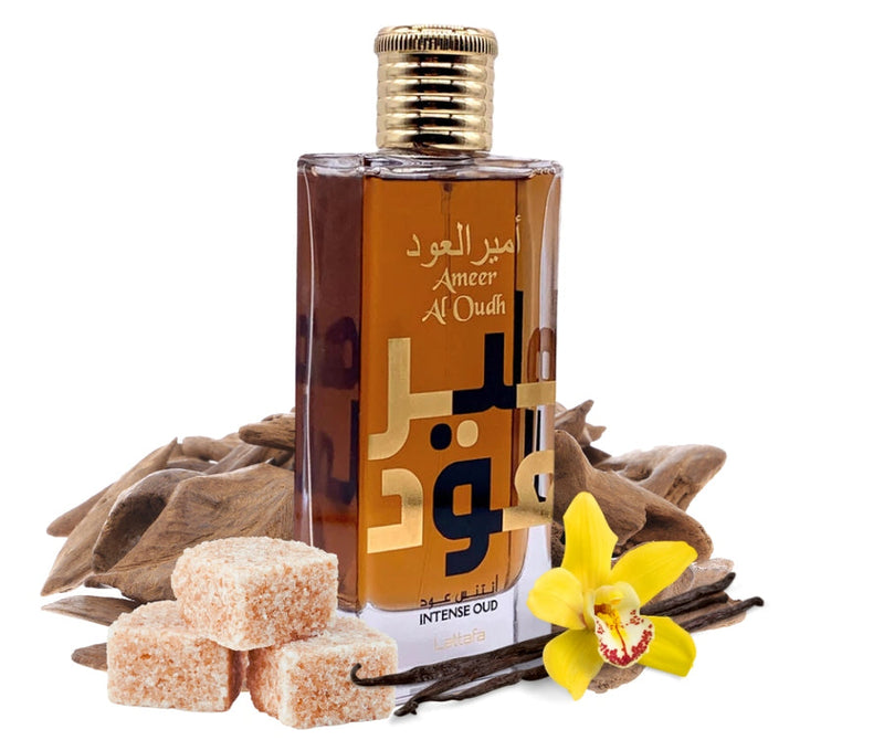 Ameer Al Oudh - Intense Oud EDP 100ml & Fakhar Gold Extrait EDP Perfume - 100ml By Lattafa