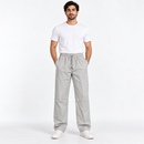 Light Grey Drawstring Straight-Leg Trousers YD99