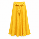 Women’s Golden Yellow Tie-Waist Maxi Skirt S4097431