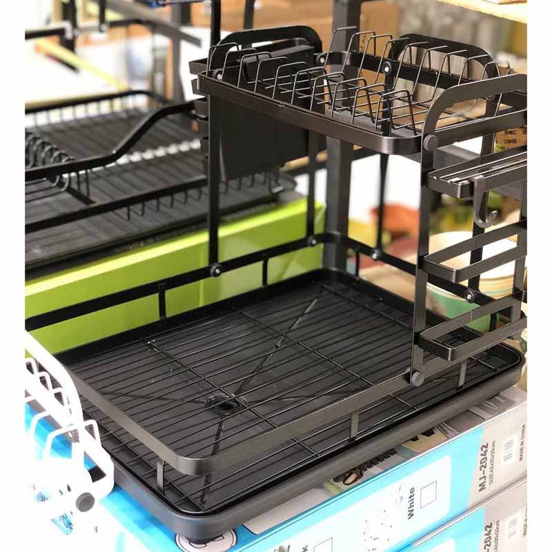 1 PC Over The Sink Dish Drying Rack,Adjustable & Space-Saving  Multifunctional Kitchen Dish Rack,Dish Drainer With Cutting Board Holder,  Large Dish Rac