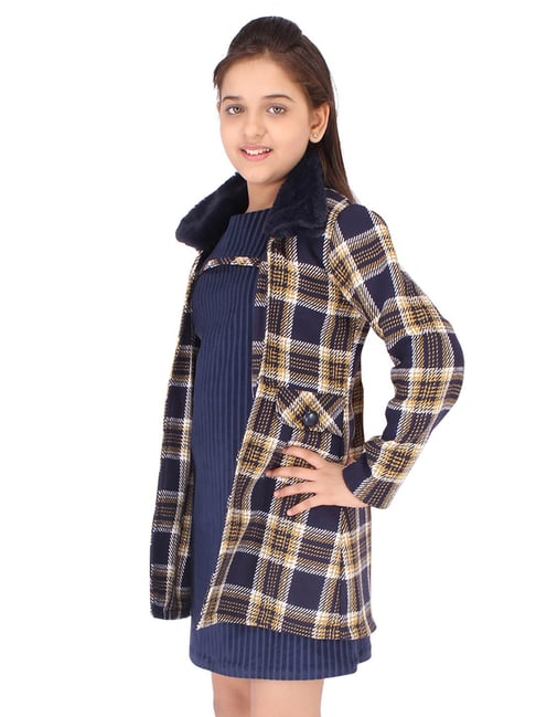 Striped Dress with Jacket for Girls 68480 Striped Dress with Jacket for Girls 68480