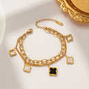 Clover Wraparound Anti-Tarnish Bracelet R354