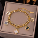 Clover Wraparound Anti-Tarnish Bracelet R354