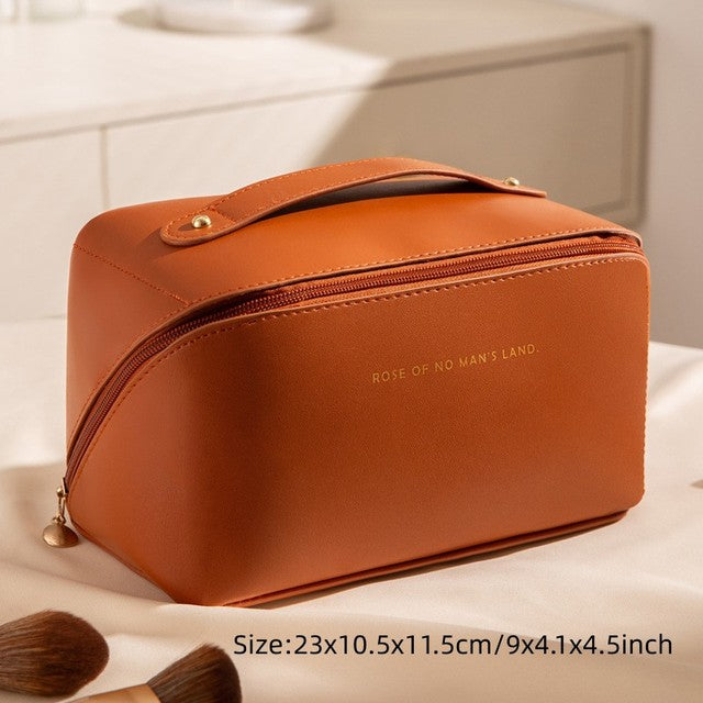 Makeup Bag Organizer Travel Cosmetic Brushes Sponge Case B-24324 - Tuzzut.com Qatar Online Shopping