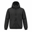 Men’s Black Hooded Zip-Up Jacket NS49