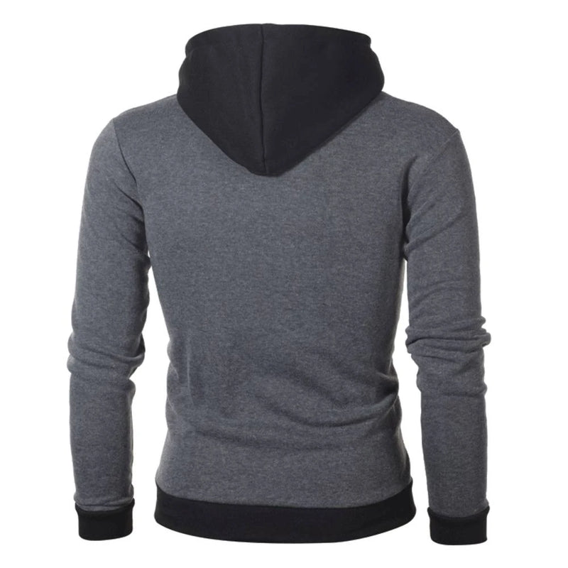 Men High Quality Hoodies Sweatshirts Bomber Sportswear Jacket Tracksuits Coat Double Zipper Scarf Collar Fleece Hoody Outerwear S4253899 - Tuzzut.com Qatar Online Shopping