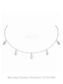 Luxury Pendant Choker DN1003 - TUZZUT Qatar Online Shopping