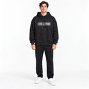 Black Pullover Hoodie with Kangaroo Pocket YD71