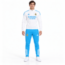 Real Madrid White and Blue Two-Piece Training Tracksuit CJ27