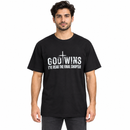 Black “God Wins” Graphic T-Shirt 0065