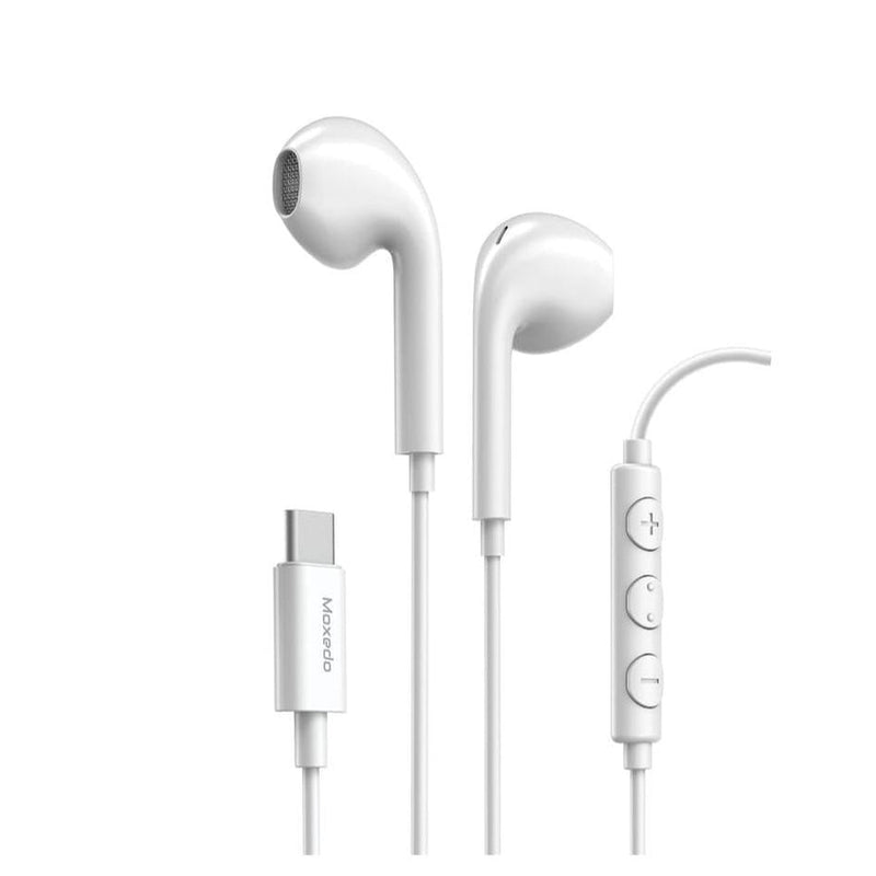 Moxedo Wired Stereo USB Type C Earphone with In-line Mic & Remote - TUZZUT Qatar Online Shopping