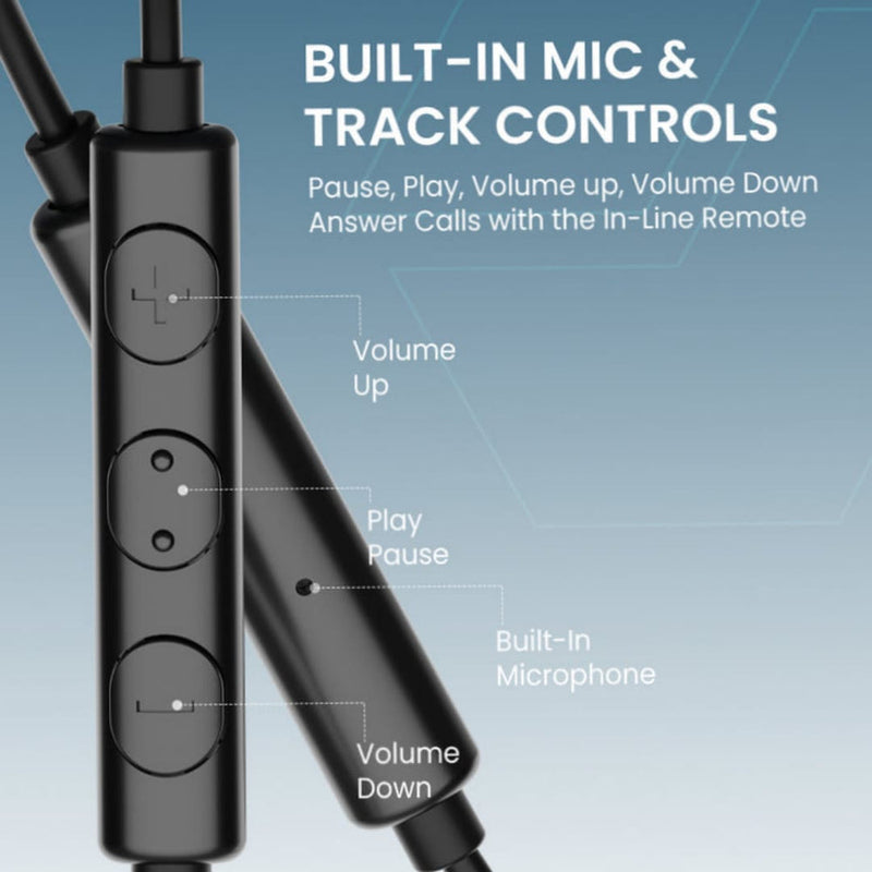 Moxedo Wired Stereo USB Type C Earphone with In-line Mic & Remote - TUZZUT Qatar Online Shopping