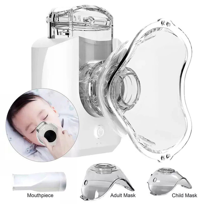 Portable Mesh Nebulizer with 2 Masks, HSK-W005 - TUZZUT Qatar Online Shopping