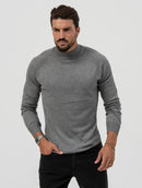 Men's High Collar Wool Pullover Knitted Sweaters  S1639800 - TUZZUT Qatar Online Shopping