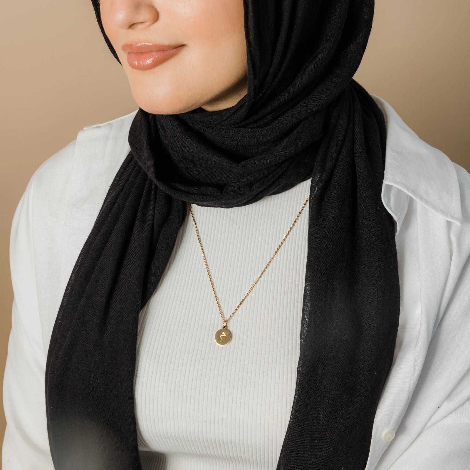 Arabic Letter Necklace and Earrings Set JS29 Arabic Letter Necklace and Earrings Set JS29