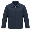 Men’s Navy Blue Zip-Up Collared Jacket NS87