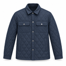 Men’s Navy Diamond-Quilted Shirt Jacket NS117