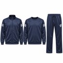 Men’s Navy Three-Piece Tracksuit with White Stripe Details 74204