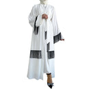 Women's Tassel Fashion White Abaya 508279 - TUZZUT Qatar Online Shopping