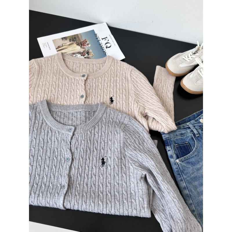Women's Twist Sweater Cardigan Top CT49 - TUZZUT Qatar Online Shopping