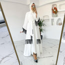 Women's Tassel Fashion White Abaya 508279 - TUZZUT Qatar Online Shopping