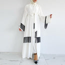 Women's Tassel Fashion White Abaya 508279 - TUZZUT Qatar Online Shopping