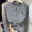 Women's Twist Sweater Cardigan Top CT49 - TUZZUT Qatar Online Shopping