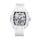 ONOLA Luxury Brand Square Dial Transparent Plastic Watch Men Women - Tuzzut.com Qatar Online Shopping