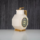 Almarjan Vacuum Flask Set ABS 0.6L + 0.95L, Ivory & Gold - Tea & Coffee Rituals (OTG-600/950-G