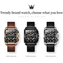 OLEVS Chronograph Watch for Men Square X7341246 - TUZZUT Qatar Online Shopping