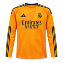 Real Madrid Orange Long-Sleeve Football Jersey CJ12