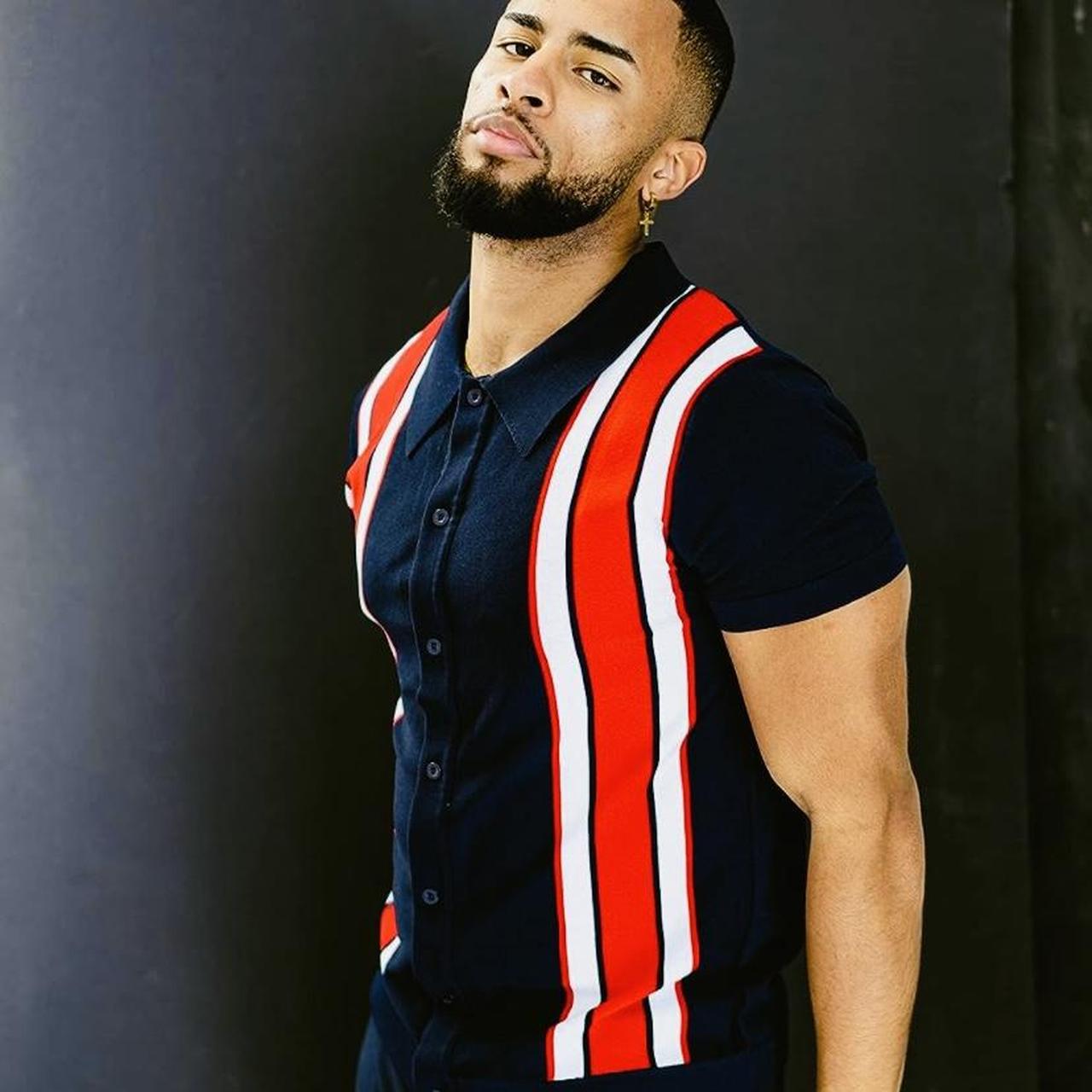 Men's Red and Navy Tshirt TS600 Men's Red and Navy Tshirt TS600