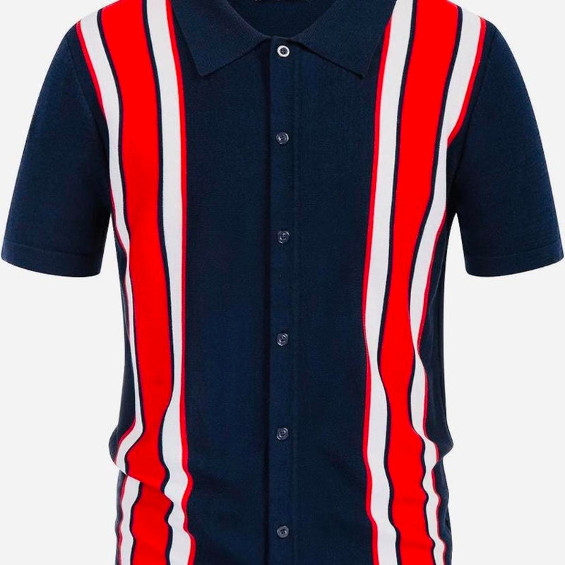 Men's Red and Navy Tshirt TS600 - TUZZUT Qatar Online Shopping