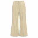 Women’s Beige High-Waist Two-Button Tailored Trousers YD62
