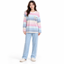 Women’s Pastel Striped Long-Sleeve Pyjama Set S3903